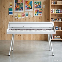 88 Key Standard Digital Piano B105 PVC Wood Grain 800 Tones 600 Rhythms LCD Display USB MIDI for Music Teaching