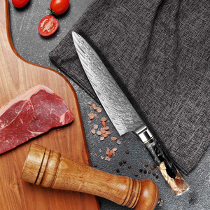 شيف دمشقي صلب عالي الجودة ، نصل مقاوم للصدأ بمقبض من الراتنج ، أدوات مطبخ بتخفيضات كبيرة - Product Image 2