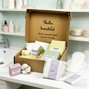 Article avec livraison gratuite, vente en gros Alibaba, marque privée, serviettes hygiéniques écologiques pour femmes, biodégradables, en coton biologique - Product Image 2