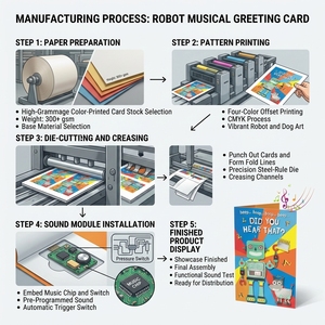 Tarjetas de felicitación musicales personalizadas para niños, productos famosos de alta calidad, con Chip de sonido, regalo para niños, venta al por mayor - Product Image 6