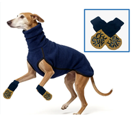 Calcetines Antideslizantes para Perros con Agarres de Silicona, Protectores de Patas para Interiores, Calcetines Transpirables de Algodón para Pisos de Madera, Control de Tracción