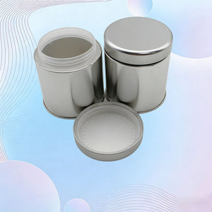 Nouvelles boîtes rondes en métal vides pour le thé, avec insert en plastique de qualité alimentaire, couvercles à visser résistants aux enfants, pour l'emballage de fleurs séchées - Product Image 2