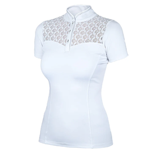 Nouvelle Collection : Meilleure Vente - Chemise d'Équitation à Manches Courtes, Haut Respirant en Dentelle pour Compétition Équestre - Product Image 6
