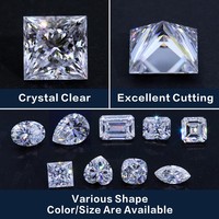 Venta al por Mayor en China de Piedras Preciosas Sueltas de Moissanita con Corte Esmeralda de Gran Tamaño de 0.50CT-20CT, Calidad DEFGH VVS, para Anillo