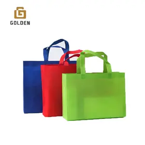 リサイクル可能なrpetスパンボンド不織布バッグスーパーマーケットカスタムファッションステッチ接着ショッピングバッグ