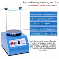 Más Vendido: Agitador de Tamices de Laboratorio de 200 mm y 7 Capas con Pantalla LED de Control Digital, IP65, para Suelo, Frijoles, Granos, Harina, Cemento y Polvo