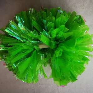 Pompones de Animadora Mate Metálicos con Mango de Bastón para Niños y Adultos, Artículos de Animación para Deportes y Carnavales - Product Image 5