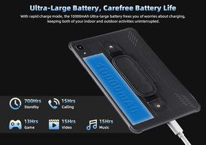 Oem 10.1 inch công nghiệp <span class=keywords><strong>Tablet</strong></span> <span class=keywords><strong>PC</strong></span> 8000mAh công nghiệp IP67 không thấm nước <span class=keywords><strong>Android</strong></span> 14 với NFC cầm tay gồ ghề máy tính bảng pcs - Product Image 6