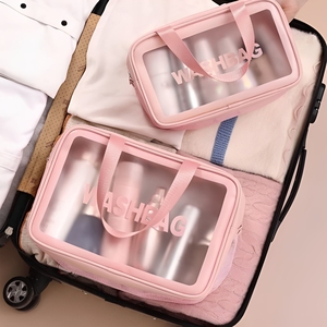 Bolsa de Aseo Transparente Personalizada <span class=keywords><strong>con</strong></span> Logotipo Royal Fair, Bolsa de Cosméticos <span class=keywords><strong>con</strong></span> Doble Cierre para Gimnasio, Duchas y Días de Playa - Product Image 4