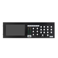 Console de mixage numérique professionnelle 16 canaux à montage en rack, écran tactile capacitif, suppression de rétroaction DSP, enregistrement USB, système de conférence