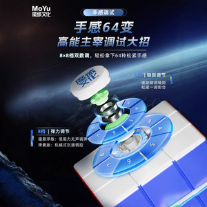 Cubo Magnético MoYu Magic Dragon V11 3x3, 20 Núcleos Magnéticos, Ajuste de 8 Velocidades, Núcleo Magnético de Cristal, Cubo de Competición - Product Image 3