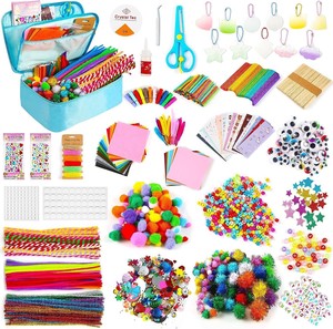 Kit d'artisanat pour enfants DIY avec plus de 1000 fournitures d'art et d'artisanat, ensemble d'artisanat fait main tout-en-un - Product Image 1