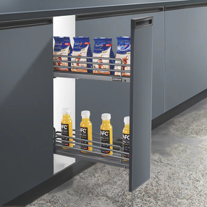 Cesta de almacenamiento de <span class=keywords><strong>despensa</strong></span> de <span class=keywords><strong>cocina</strong></span> lateral <span class=keywords><strong>extraíble</strong></span> de la serie Carlton, organizador de condimentos <span class=keywords><strong>extraíble</strong></span> - Product Image 2