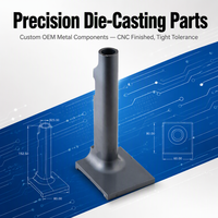 Pièces métalliques moulées sous pression de précision sur mesure, service OEM, composants en alliage d'aluminium et de zinc, usinés CNC pour équipements d'automatisation