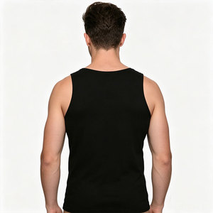 Custom <b>Men</b> Tank Top OEM Factory Underwear Cotton Sleeveless Shirts Tank Shirt Wholesale Tops Sleep ShirtBulk Production Supplier - Product Image 5