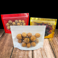 Sacs en plastique d'emballage alimentaire pour petites côtelettes Pochette debout zip-lock Sac étanche à l'humidité en papier d'aluminium personnalisé