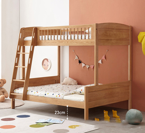 Haya Pino Madera Cama de noche <span class=keywords><strong>Cuna</strong></span> Gemelos Litera Diseño moderno Seguridad Bebé - Product Image 3