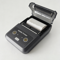 Printer Mini Portabel Nirkabel USB 58mm, Printer Thermal Bluetooth 58mm untuk Android