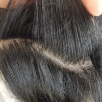 Toppers de base en soie à densité de lumière PST-24, fabricant de cheveux humains vierges européens Remy de couleur marron naturel