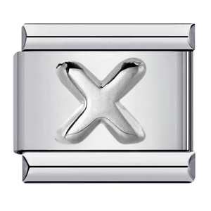 Venta al por mayor de dijes italianos de acero inoxidable con letras en relieve, que no se deslustran, a granel, en oro y plata, para pulseras DIY - Product Image 6