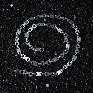 Collar de Cadena con Diseño Geométrico Simple, Chapado en Oro y Plata, Estilo Hiphop, para Hombre, Joyería de Moda, Venta Caliente 2026 - Product Image 2