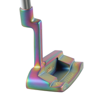 Putter de golf personnalisé en acier inoxydable, usiné CNC, unisexe, pour droitier, haute qualité, avec poignée en caoutchouc