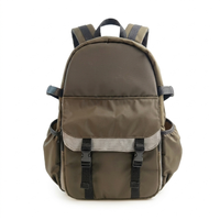 Sac à dos étudiant imperméable tendance avec fermeture éclair, grande capacité, design unisexe