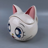 Tasses à lait en porcelaine Sailor Moon en forme de chat, mugs 3D en céramique pour le petit-déjeuner, tasses à eau, cadeaux pour adultes et enfants