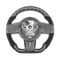 Volant en cuir personnalisé avec fibre de carbone véritable et LED pour Ford Mustang GT S197 2005 2006 2007 2008 2009