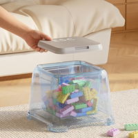 Tabouret de rangement multifonctionnel en plastique, style nordique, meuble de salon, repose-pieds, banc à chaussures, ottoman