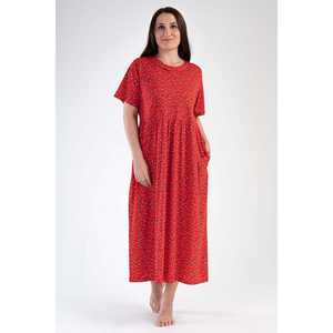 Women's XXL Short-Sleeve Buttoned Pocket <b>Dress</b> Elegant Empire Waistline Diamond Ruffle Knee for <b>Club</b> Day Parties Made Viscose - Product Image 4