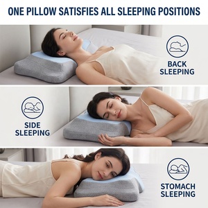 Cuscino Ergonomico in Memory Foam per Supporto Cervicale, Logo Personalizzato, Massaggiatore Cervicale a Lento Ritorno, Sollievo dal Dolore al Collo, Portatile per Casa - Product Image 4