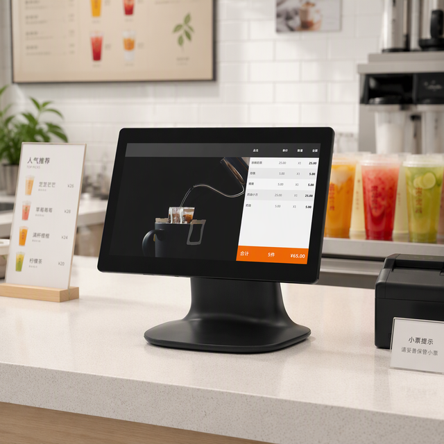 CITAQ N1 Android Windows Capacitive Multi-touch Screen Aluminum Alloy 128G Terminal POS Monitor with Customer Display