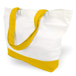 กระเป๋าสะพายไหล่ของผู้หญิง2โทนกระเป๋าผ้าแนววินเทจใช้ซ้ำได้ถุงผ้าช็อปปิ้งชายหาดกระเป๋าผ้าใบ - Product Image 1