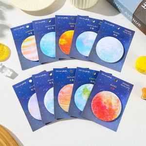 Bloc de Notas Autoadhesivo con Diseño de Espacio Exterior, Planetas, Galaxias y Universo, Estético y Decorativo, para Estudiantes y Planificador Escolar - Product Image 1