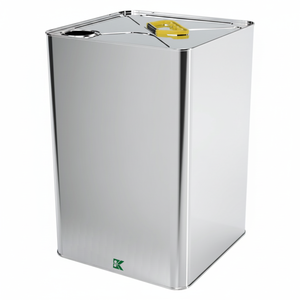 Bidon carré Kontensan 18 litres Huile de tournesol Modèle L326 232x232x350 mm Turquie - Product Image 2