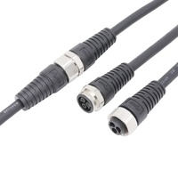 Connecteur étanche à 3 broches M19 en aluminium IP65, matériau métallique, écrou, fil sur moulage, vente chaude