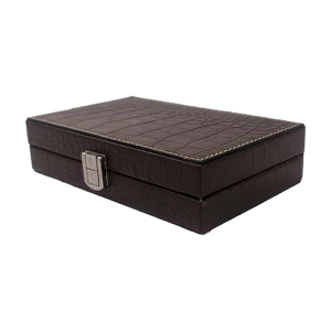 Juego de dominó de caja de piel de cocodrilo personalizado para estilo de torneo de lujo - Product Image 3