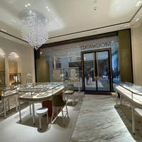 Solution complète de conception de vitrine et d'étagères pour magasins de bijoux, boutiques et centres commerciaux