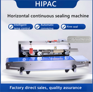 HIPAC SF150w Scellant à courroie continue électrique pour usage commercial Produit chimique de boisson d'emballage en feuille certifié CE de haute qualité - Product Image 5