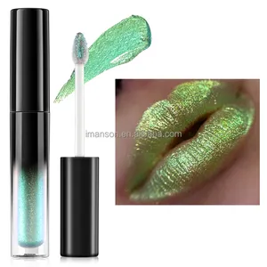 2024 nueva tendencia gran oferta 14 colores maquillaje de labios Etiqueta Privada multicromo brillo de labios camaleón brillo de labios