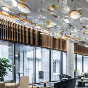 Lampes de couloir, Décoration de villa, Lustres LED de luxe pour mariage, Luminaires suspendus pour hôtel, Suspensions modernes, Luxe moderne - Product Image 4