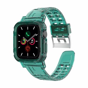 movimiento transaprent de silicona negra reloj <span class=keywords><strong>apple</strong></span> <span class=keywords><strong>Apple</strong></span> <span class=keywords><strong>watch</strong></span> banda <span class=keywords><strong>apple</strong></span> <span class=keywords><strong>watch</strong></span> <span class=keywords><strong>serie</strong></span> SE 6 5 4 3 <span class=keywords><strong>2</strong></span> deporte edición - Product Image 3