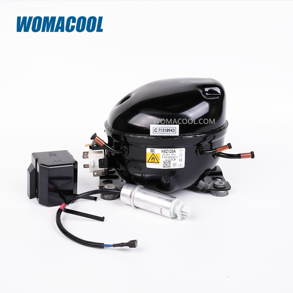HIRO Zanussi ZEL HXZ125A 220-240V R600A 1/6HP Refrigerator Compressor