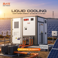 Contenedor de Almacenamiento de Energía con Refrigeración Líquida MATE de 10 Pies, Batería LiFePO4 BESS de 100kW 215kWh 300kW 699kWh para Redes Eléctricas a Escala de Servicios Públicos