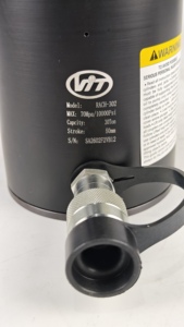 Cilindro Hidráulico de Aluminio de Simple Efecto con Pistón Hueco de 20 Toneladas y 50 mm, Estilo ENERPAC 202, Equivalente a ENERPAC - Product Image 3