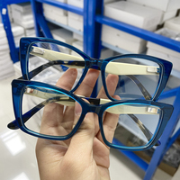 Lunettes optiques œil de chat en acétate épais, lunettes de mode pour hommes et femmes, lunettes de protection des yeux, prêtes pour la lecture