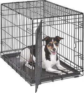 Dog Boarding Kennel Wholesale Popular Portable Professional Metal Dog Kennel Dog Cage With Wheels