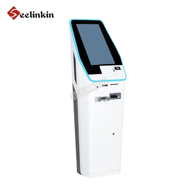 Barcode Self-service Atm Cash Acceptor Recycler computer restaurant Automatic deposit Payment internet Touch Screen Kiosk
