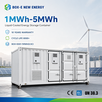 Système de stockage d'énergie (BESS) en conteneur de 20 pieds, refroidi par liquide, 1 MWh, batterie LiFePO4, 8000 cycles, pour projets solaires et utilitaires